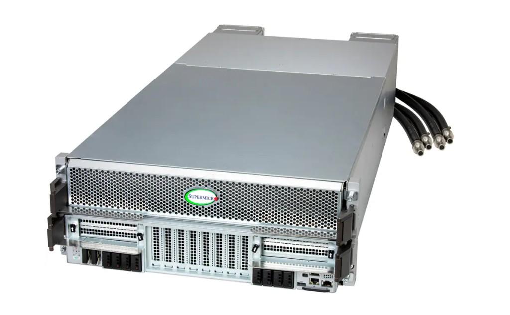 NOVA-AS-B200-LC B200 Liquid-Cooled AI Server Background